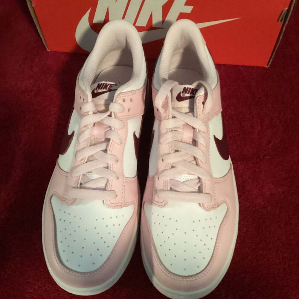 Nike Dunk Low Pink Red Women's Sneakers - New in Box